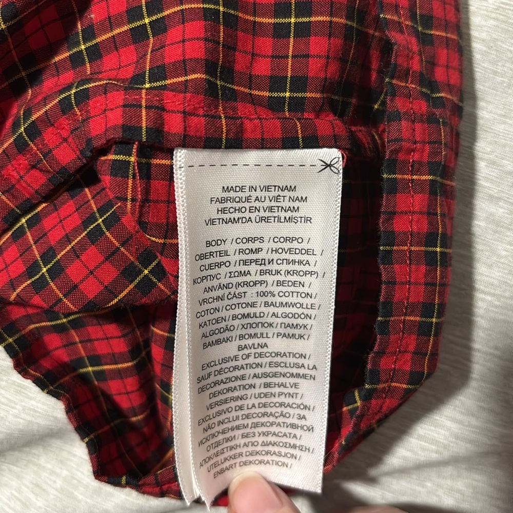 Polo Ralph Lauren plaid dress size 10 girls no belt - Picture 7 of 7